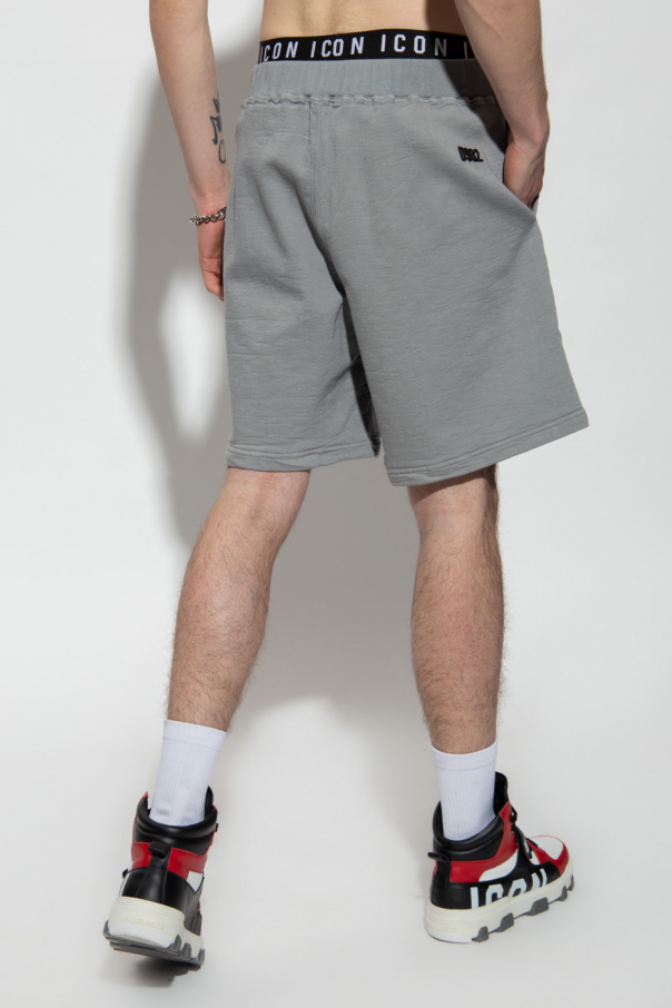 Playful Prints Pants - Grey Sweat shorts with logo Dsquared2 -  SchaferandweinerShops Canada